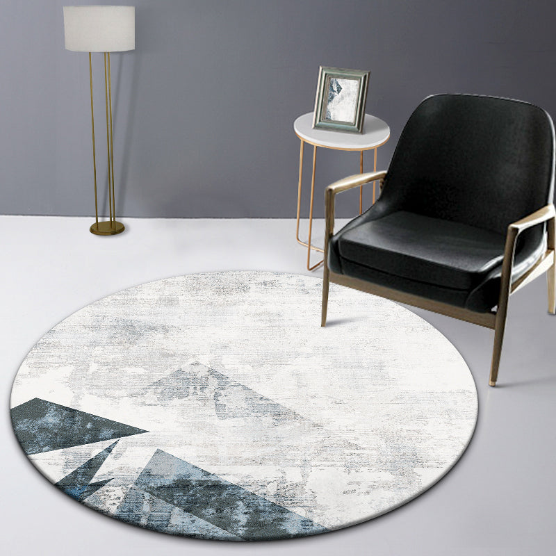 Industrial Abstract Patterned Rug Multi Color Cotton Blend Carpet Non-Slip Backing Pet Friendly Rug for Home Light Gray Clearhalo 'Area Rug' 'Rug' 2214967