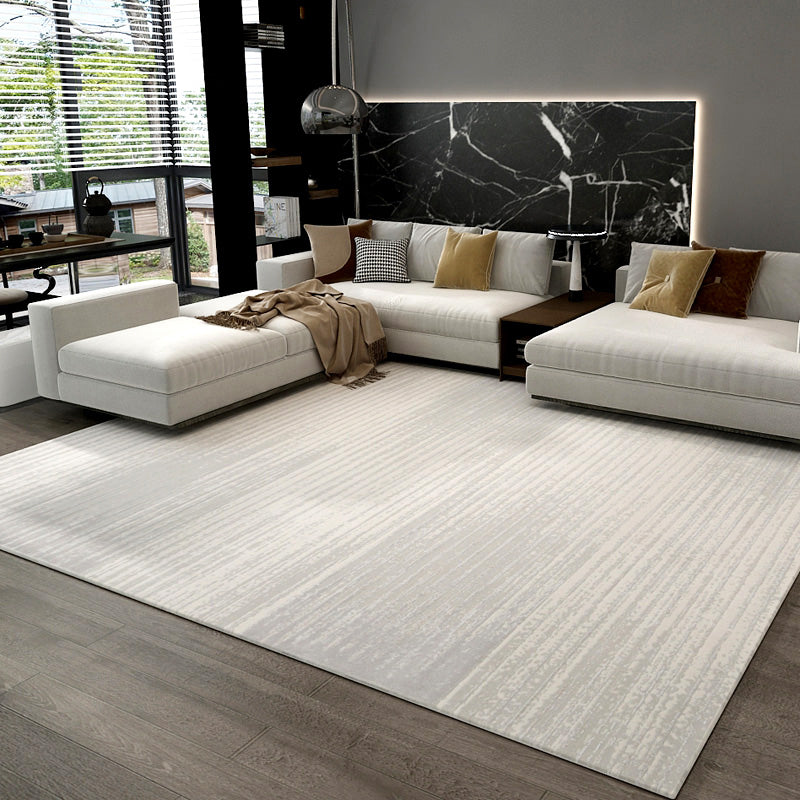 Nordic Living Room Rug Multi Color Abstract Printed Carpet Synthetics Pet Friendly Machine Washable Area Rug Light Gray Clearhalo 'Area Rug' 'Rug' 2214973