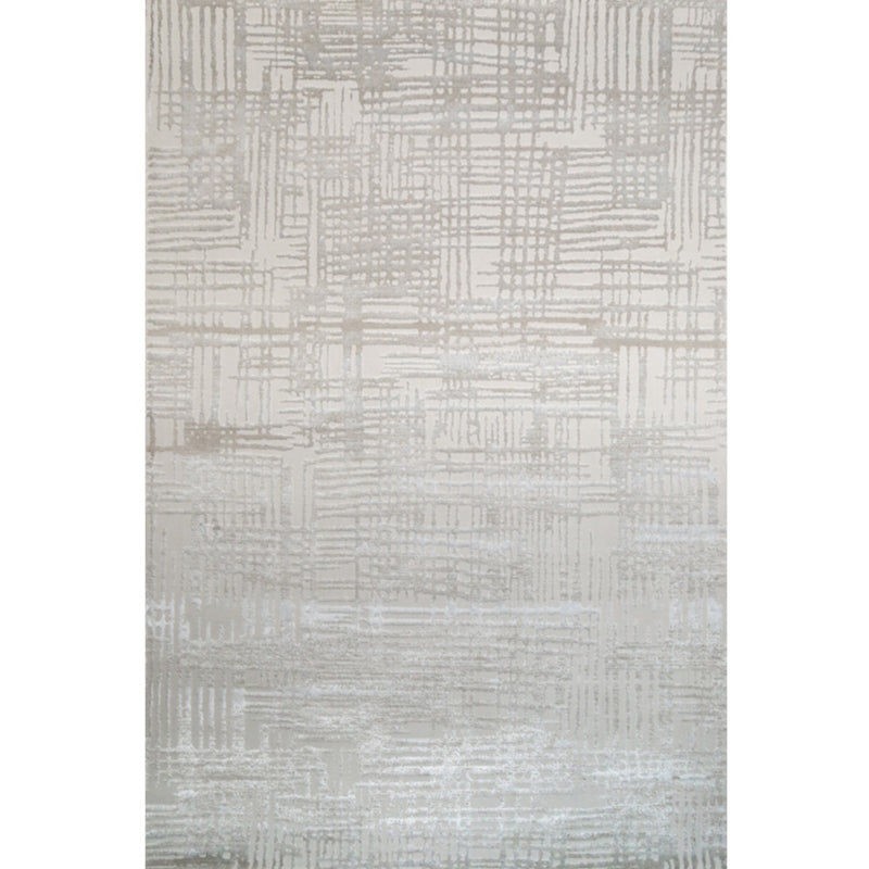 Multi-Colored Abstract Rug Cotton Blend Steampunk Area Carpet Anti-Slip Backing Washable Rug for Living Room Light Gray Clearhalo 'Area Rug' 'Rug' 2214989