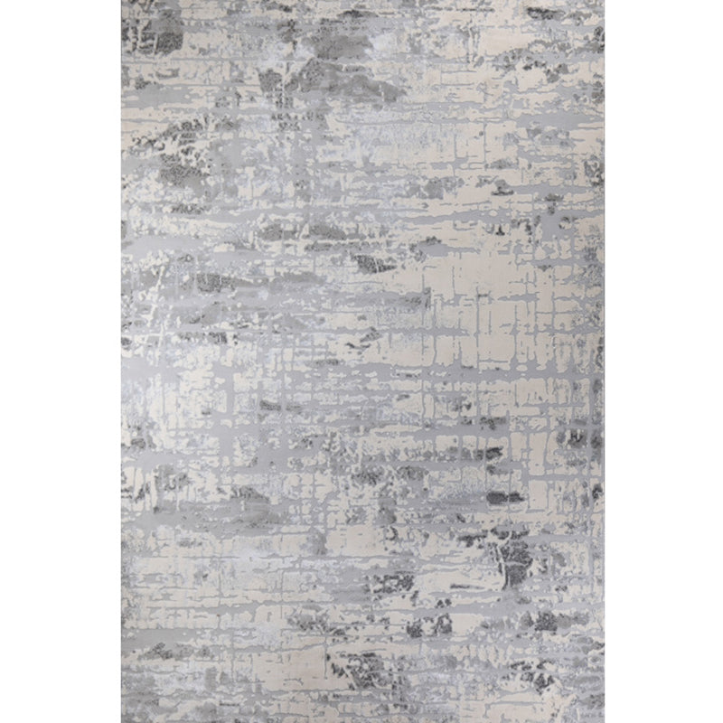 Multi-Colored Abstract Rug Cotton Blend Steampunk Area Carpet Anti-Slip Backing Washable Rug for Living Room Gray-Blue Clearhalo 'Area Rug' 'Rug' 2214991
