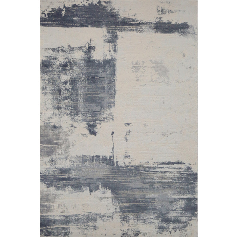 Simple Multi Color Abstract Rug Polypropylene Cyberpunk Carpet Non-Slip Machine Washable Indoor Rug for Decoration Light Blue Clearhalo 'Area Rug' 'Rug' 2215009