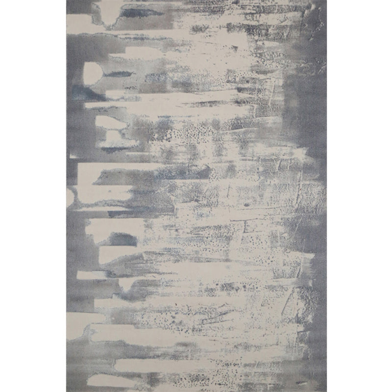 Simple Multi Color Abstract Rug Polypropylene Cyberpunk Carpet Non-Slip Machine Washable Indoor Rug for Decoration Grey Clearhalo 'Area Rug' 'Rug' 2215017