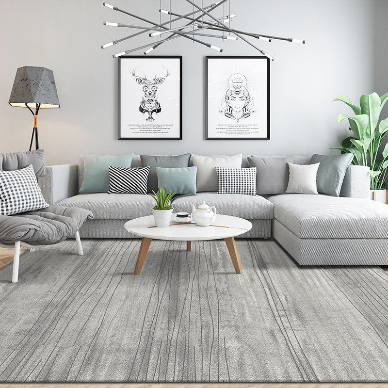 Modern Abstract Print Rug Multicolor Polyster Area Rug Anti-Slip Pet Friendly Washable Rug for Decor Silver Gray Clearhalo 'Area Rug' 'Rug' 2215050