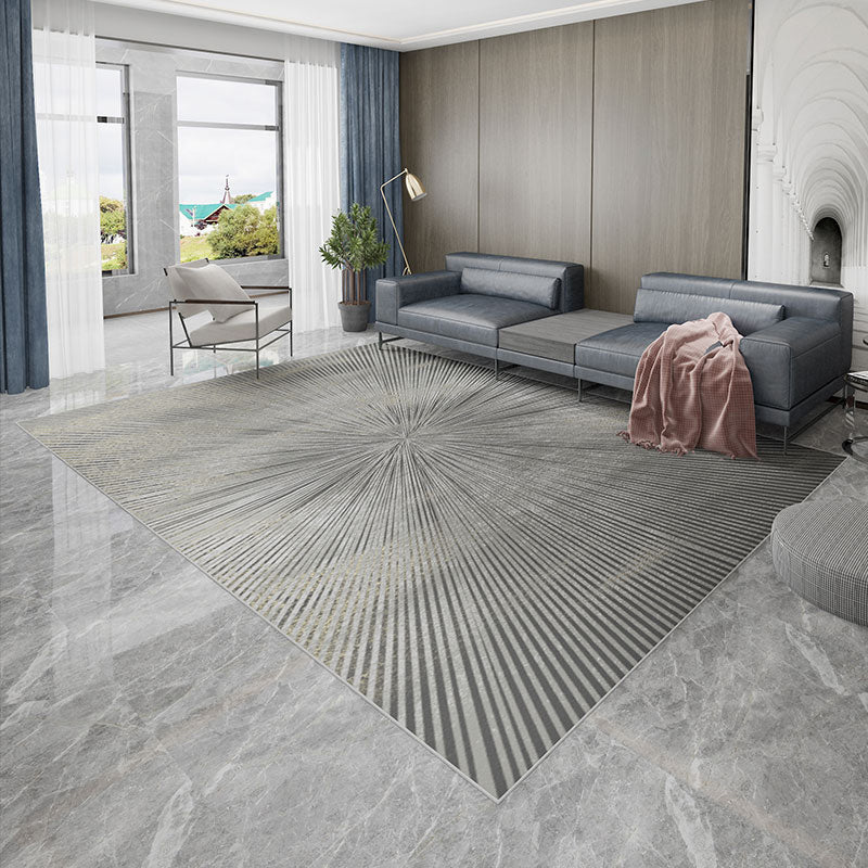Cyberpunk Home Decoration Rug Multi Color Abstract Print Indoor Rug Cotton Blend Pet Friendly Non-Slip Carpet Dark Gray Clearhalo 'Area Rug' 'Rug' 2215096