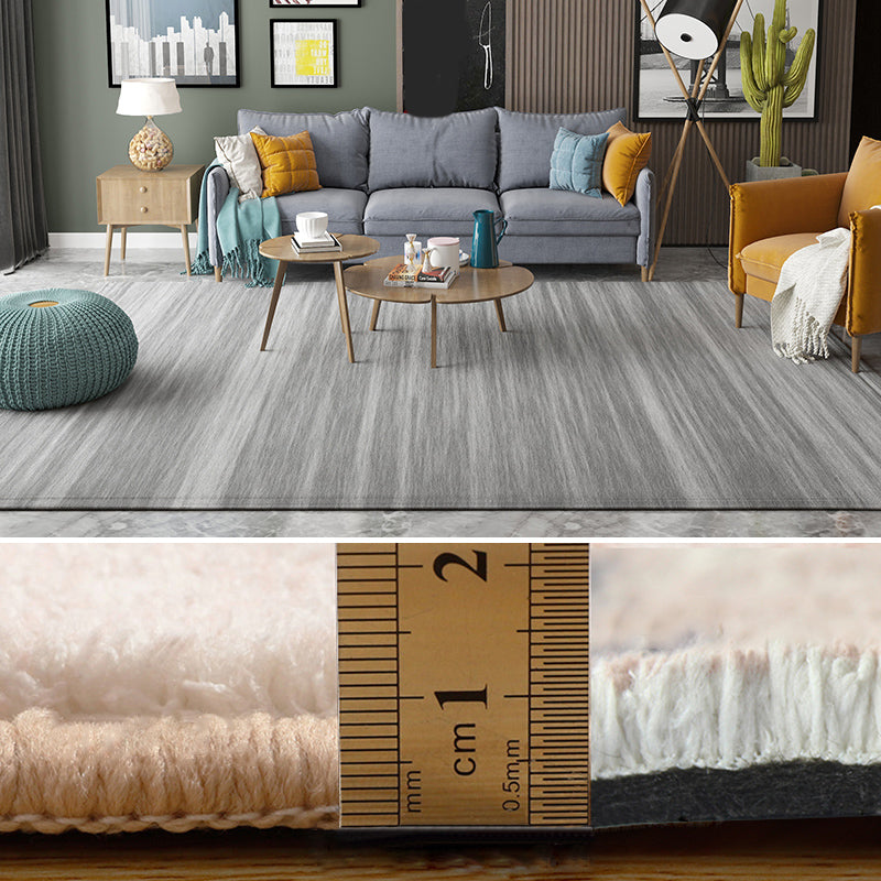 Contemporary Abstract Rug Multi Colored Cotton Blend Carpet Anti-Slip Backing Easy Care Washable Rug for Home Dark Gray Clearhalo 'Area Rug' 'Rug' 2215126