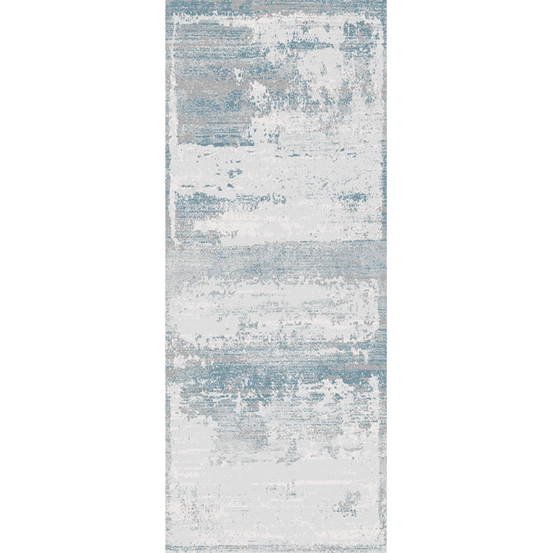 Modern Bedroom Rug Multi Color Abstract Patterned Indoor Rug Polyster Pet Friendly Washable Carpet Sky Blue Clearhalo 'Area Rug' 'Rug' 2215144