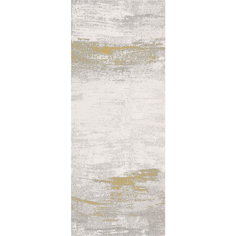 Modern Bedroom Rug Multi Color Abstract Patterned Indoor Rug Polyster Pet Friendly Washable Carpet Gray-Yellow Clearhalo 'Area Rug' 'Rug' 2215151