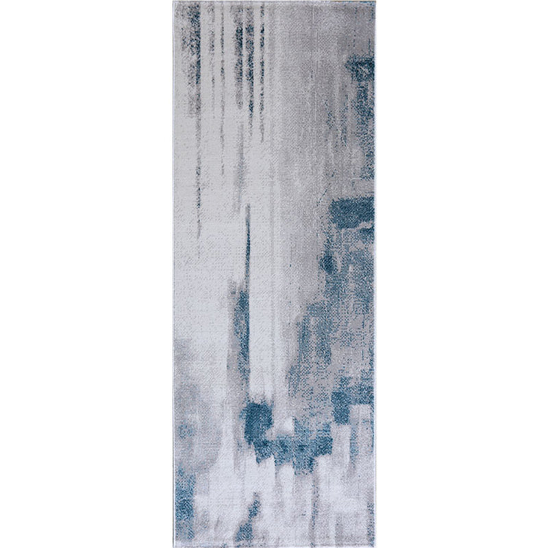 Modern Bedroom Rug Multi Color Abstract Patterned Indoor Rug Polyster Pet Friendly Washable Carpet White-Gray Clearhalo 'Area Rug' 'Rug' 2215154