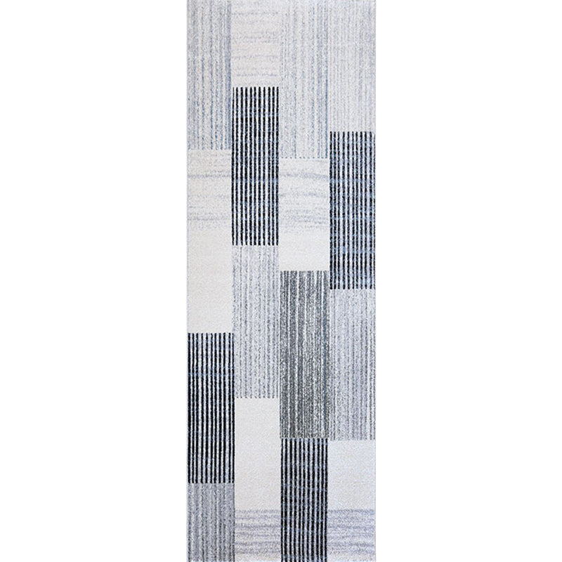 Modern Bedroom Rug Multi Color Abstract Patterned Indoor Rug Polyster Pet Friendly Washable Carpet White Clearhalo 'Area Rug' 'Rug' 2215155