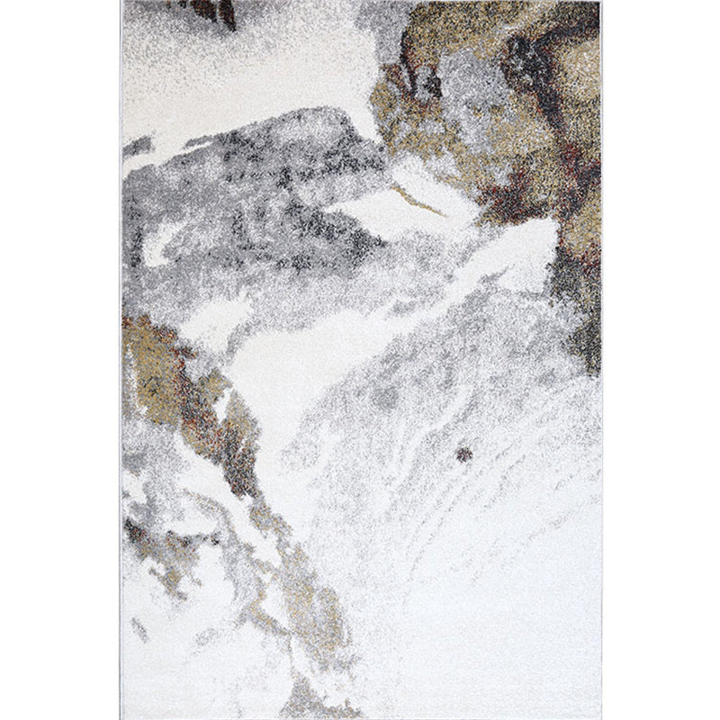 Chinese Abstract Print Rug Multi Color Synthetics Area Carpet Washable Pet Friendly Easy Care Rug for Living Room White-Gray Clearhalo 'Area Rug' 'Rug' 2215193