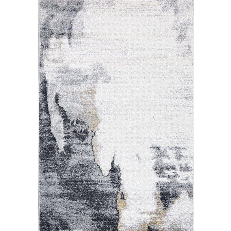 Chinese Abstract Print Rug Multi Color Synthetics Area Carpet Washable Pet Friendly Easy Care Rug for Living Room Light Gray Clearhalo 'Area Rug' 'Rug' 2215194