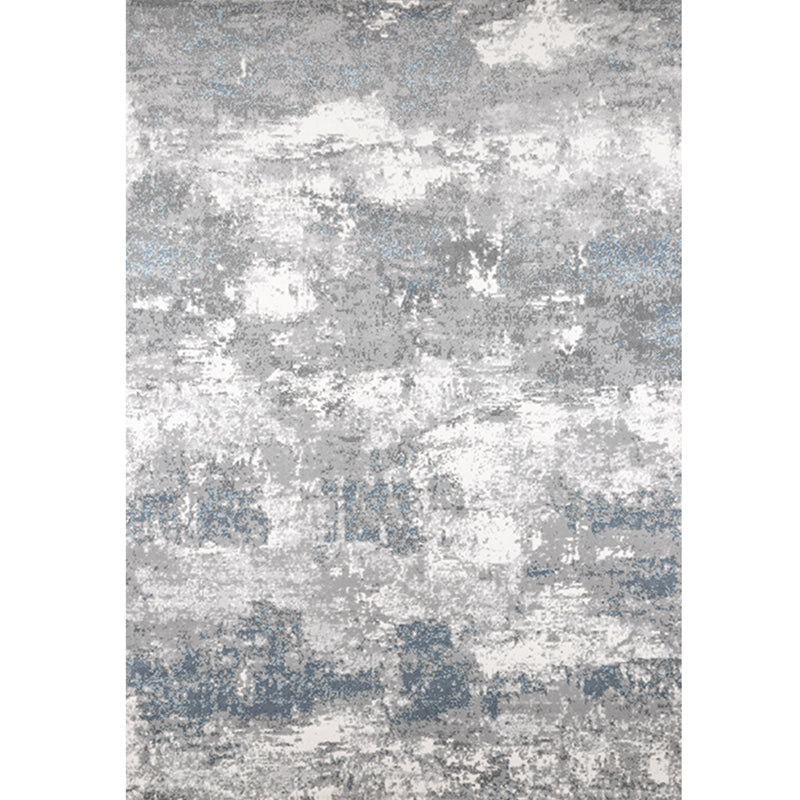 Multi-Color Abstract Rug Polyster Industrial Indoor Rug Anti-Slip Pet Friendly Area Carpet for Decoration Silver Gray Clearhalo 'Area Rug' 'Rug' 2215232