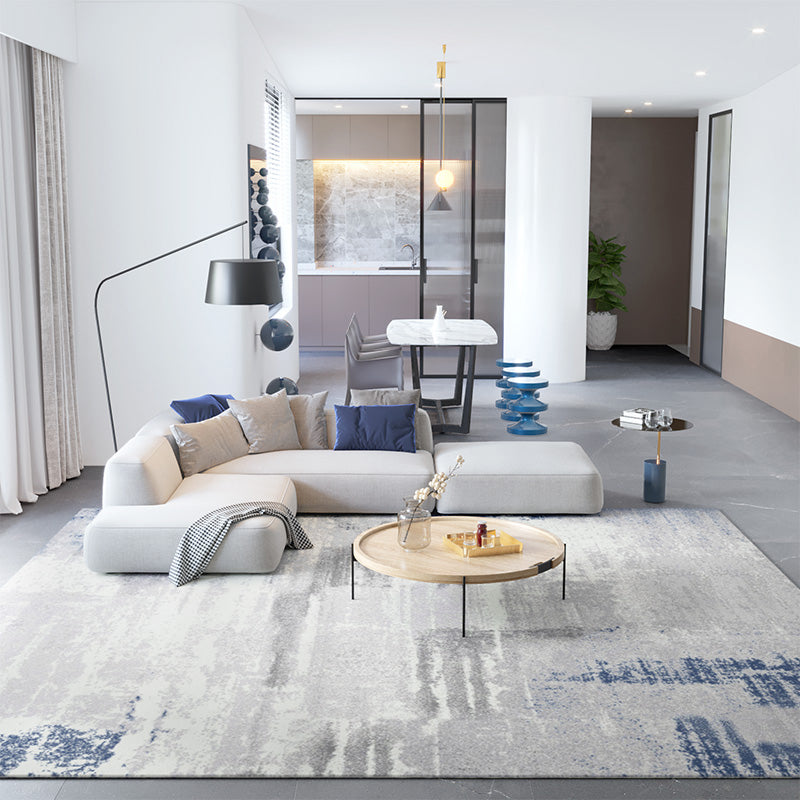 Multi Color Nordic Rug Cotton Blend Abstract Pattern Area Rug Non-Slip Machine Washable Carpet for Parlor Clearhalo 'Area Rug' 'Rug' 2215240