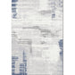 Multi Color Nordic Rug Cotton Blend Abstract Pattern Area Rug Non-Slip Machine Washable Carpet for Parlor Gray-Blue Clearhalo 'Area Rug' 'Rug' 2215242