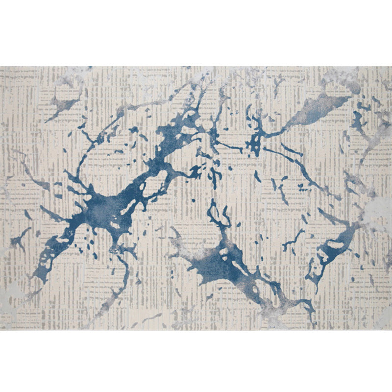 Casual Industrial Rug Multi Color Abstract Print Carpet Anti-Slip Backing Pet Friendly Rug for Home Decoration Dark Blue Clearhalo 'Area Rug' 'Rug' 2215275