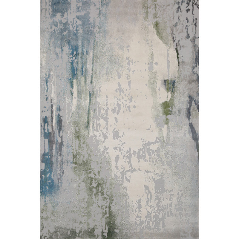 Multi-Color Abstract Print Rug Polyster Chinese Area Rug Pet Friendly Anti-Slip Backing Carpet for Living Room Light Gray Clearhalo 'Area Rug' 'Rug' 2215295