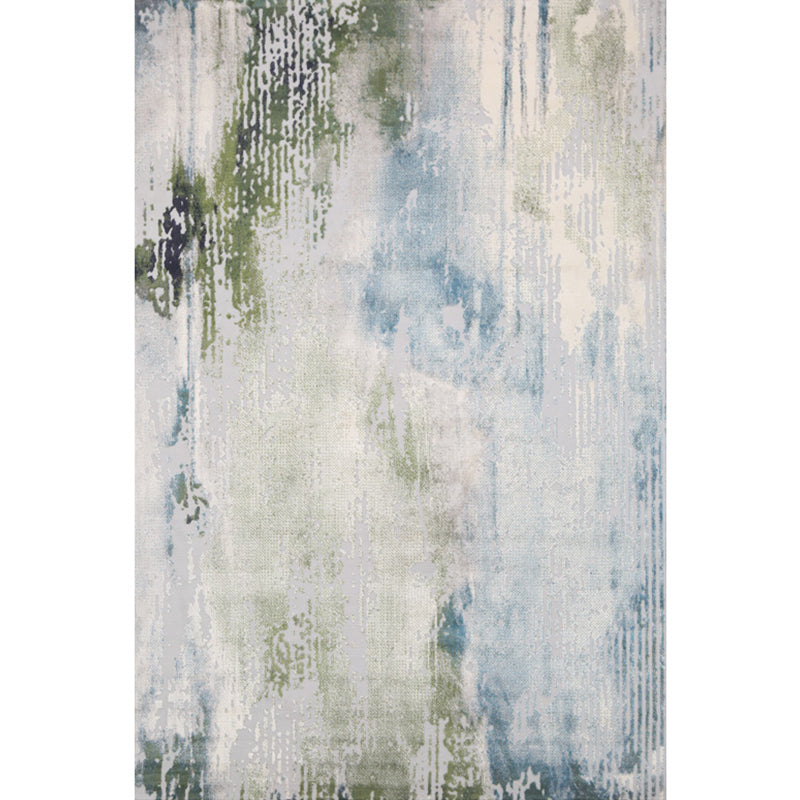 Multi-Color Abstract Print Rug Polyster Chinese Area Rug Pet Friendly Anti-Slip Backing Carpet for Living Room Light Blue Clearhalo 'Area Rug' 'Rug' 2215300
