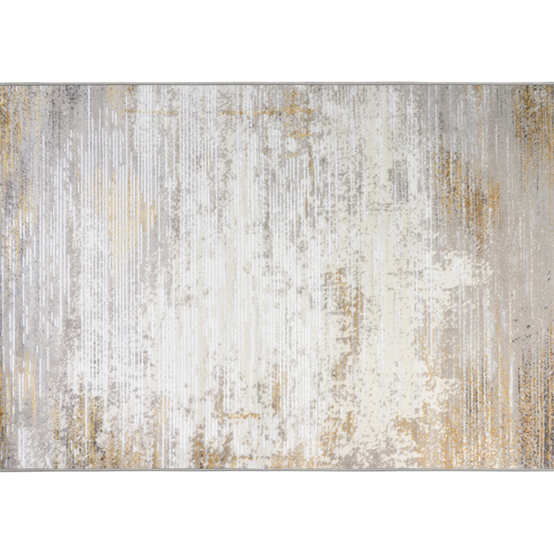 Simplicity Abstract Rug Multi Colored Synthetics Area Rug Anti-Slip Easy Care Carpet for Home Decor Gray-Yellow Clearhalo 'Area Rug' 'Rug' 2215309