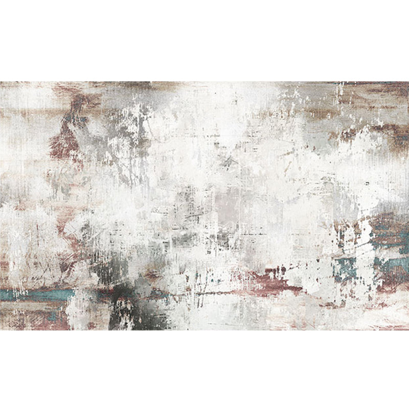 Cyberpunk Home Decoration Rug Multi-Color Abstract Print Area Carpet Cotton Blend Pet Friendly Easy Care Rug Gray-Red Clearhalo 'Area Rug' 'Rug' 2215315