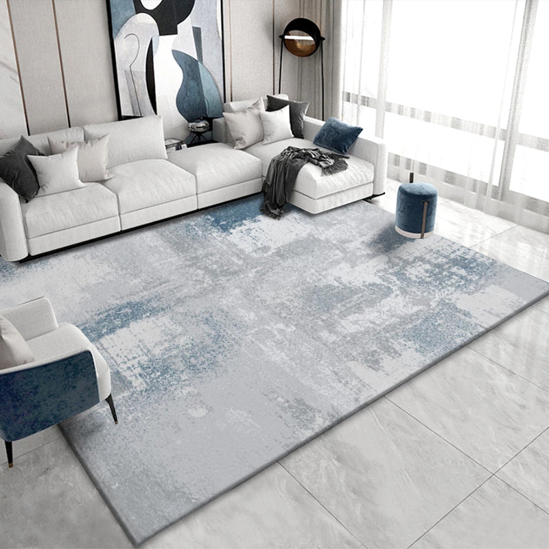 Classic Abstract Rug Multi Color Steampunk Area Carpet Cotton Blend Anti-Slip Backing Easy Care Rug for Living Room Silver Gray Clearhalo 'Area Rug' 'Rug' 2215332