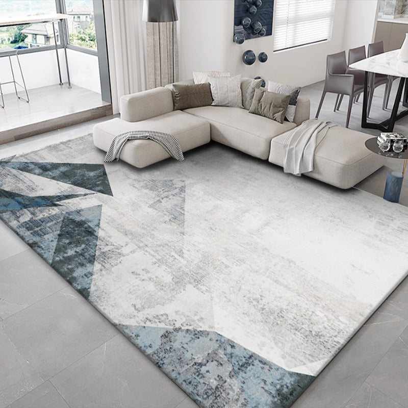 Classic Abstract Rug Multi Color Steampunk Area Carpet Cotton Blend Anti-Slip Backing Easy Care Rug for Living Room Grey Clearhalo 'Area Rug' 'Rug' 2215333