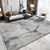 Classic Abstract Rug Multi Color Steampunk Area Carpet Cotton Blend Anti-Slip Backing Easy Care Rug for Living Room Ocean Blue Clearhalo 'Area Rug' 'Rug' 2215338