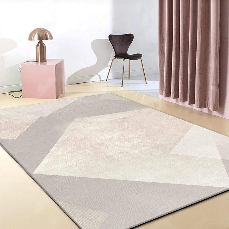 Classic Abstract Rug Multi Color Steampunk Area Carpet Cotton Blend Anti-Slip Backing Easy Care Rug for Living Room Light Pink Clearhalo 'Area Rug' 'Rug' 2215340