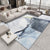 Classic Abstract Rug Multi Color Steampunk Area Carpet Cotton Blend Anti-Slip Backing Easy Care Rug for Living Room Light Blue-Black Clearhalo 'Area Rug' 'Rug' 2215349