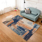 Creative Abstract Pattern Rug Multicolor Cotton Blend Area Carpet Non-Slip Machine Washable Indoor Rug for Decoration Yellow-Red Clearhalo 'Area Rug' 'Rug' 2215362