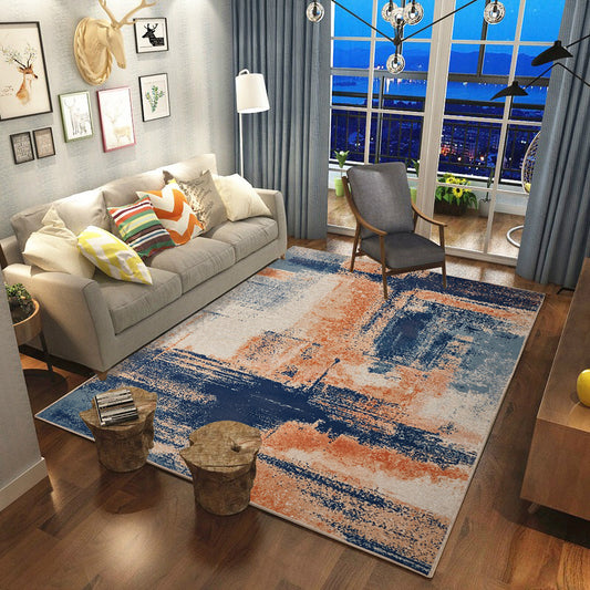 Creative Abstract Pattern Rug Multicolor Cotton Blend Area Carpet Non-Slip Machine Washable Indoor Rug for Decoration Clearhalo 'Area Rug' 'Rug' 2215365
