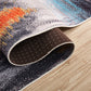 Creative Abstract Pattern Rug Multicolor Cotton Blend Area Carpet Non-Slip Machine Washable Indoor Rug for Decoration Clearhalo 'Area Rug' 'Rug' 2215367
