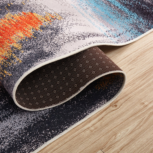 Creative Abstract Pattern Rug Multicolor Cotton Blend Area Carpet Non-Slip Machine Washable Indoor Rug for Decoration Clearhalo 'Area Rug' 'Rug' 2215367