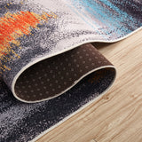 Creative Abstract Pattern Rug Multicolor Cotton Blend Area Carpet Non-Slip Machine Washable Indoor Rug for Decoration Clearhalo 'Area Rug' 'Rug' 2215367