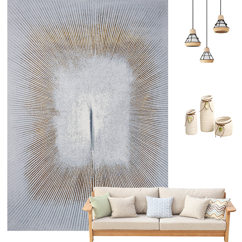 Industrial Abstract Print Rug Multi-Color Cotton Blend Area Carpet Pet Friendly Easy Care Indoor Rug for Living Room Gray-Yellow Clearhalo 'Area Rug' 'Rug' 2215398