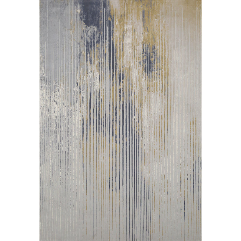 Multi-Colored Abstract Pattern Rug Polyster Cyberpunk Indoor Rug Non-Slip Backing Machine Washable Rug for Room Blue-Yellow Clearhalo 'Area Rug' 'Rug' 2215425