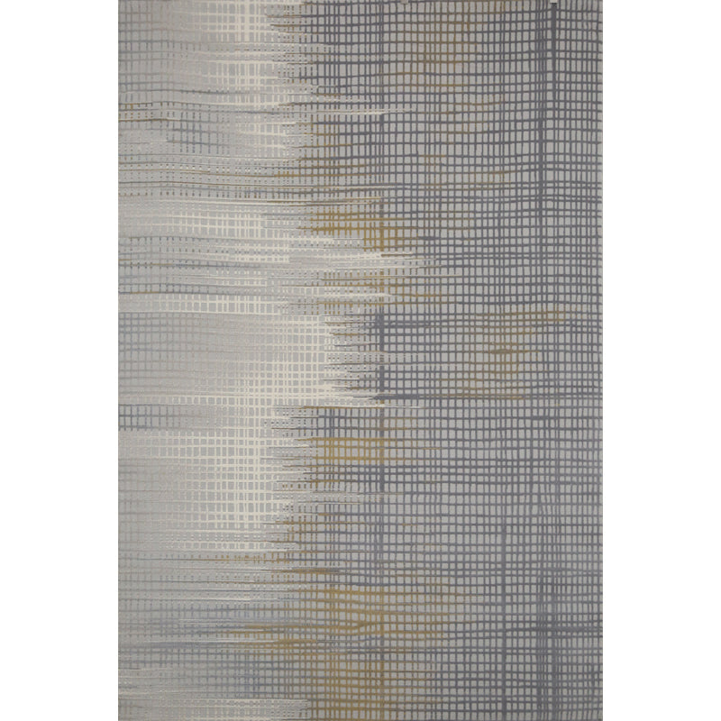 Multi-Colored Abstract Pattern Rug Polyster Cyberpunk Indoor Rug Non-Slip Backing Machine Washable Rug for Room Smoke Gray Clearhalo 'Area Rug' 'Rug' 2215426