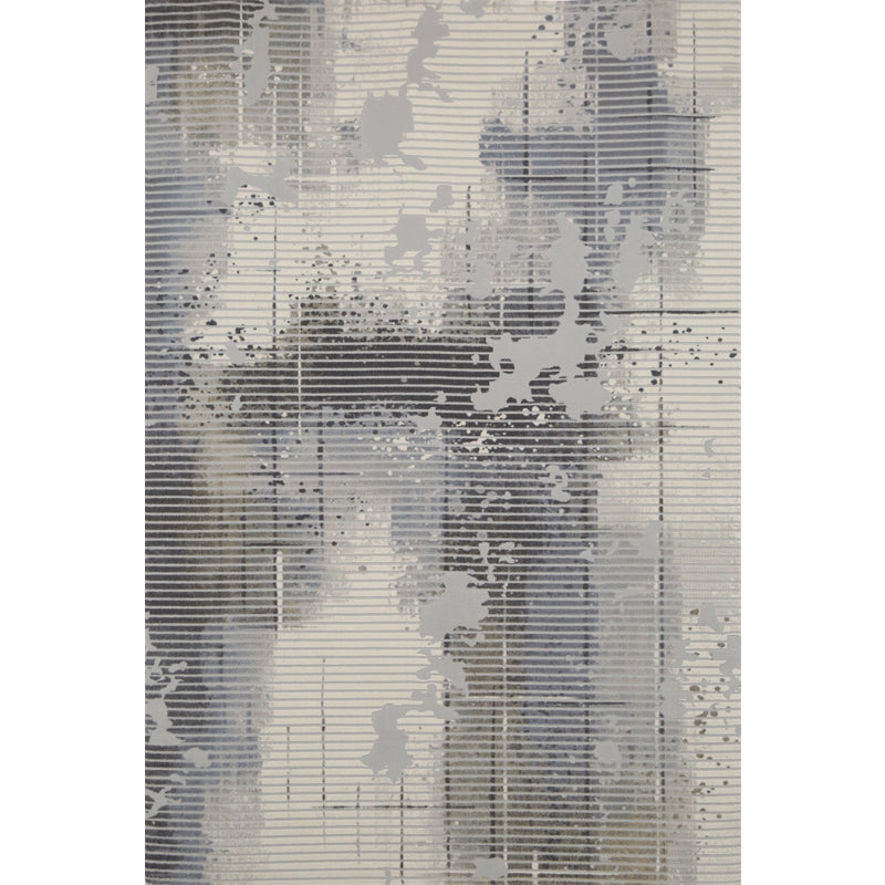 Multi-Colored Abstract Pattern Rug Polyster Cyberpunk Indoor Rug Non-Slip Backing Machine Washable Rug for Room Gray-Blue Clearhalo 'Area Rug' 'Rug' 2215436