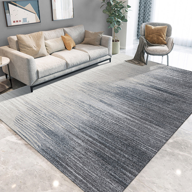 Industrial Living Room Rug Multi Color Abstract Rug Cotton Blend Anti-Slip Backing Easy Care Washable Carpet Dark Gray Clearhalo 'Area Rug' 'Rug' 2215441