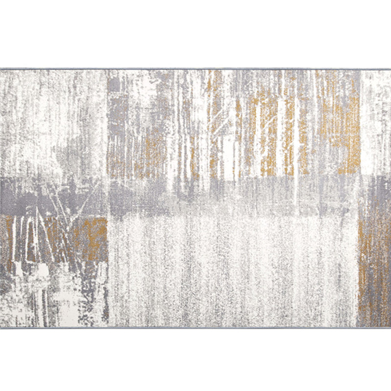 Multi Color Chinoiserie Rug Polyster Abstract Printed Carpet Pet Friendly Machine Washable Carpet for Living Room Light Gray Clearhalo 'Area Rug' 'Rug' 2215465