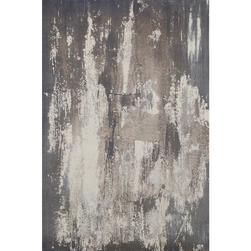 Simple Glam Rug Multi-Colored Abstract Printed Area Carpet Anti-Slip Backing Pet Friendly Rug for Parlor Dark Gray Clearhalo 'Area Rug' 'Rug' 2215486