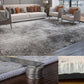 Casual Luxe Rug Multi Color Abstract Printed Area Rug Anti-Slip Stain-Resistant Washable Carpet for Decor Dark Gray-Black Clearhalo 'Area Rug' 'Rug' 2215556