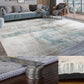 Casual Luxe Rug Multi Color Abstract Printed Area Rug Anti-Slip Stain-Resistant Washable Carpet for Decor Light Blue Clearhalo 'Area Rug' 'Rug' 2215559