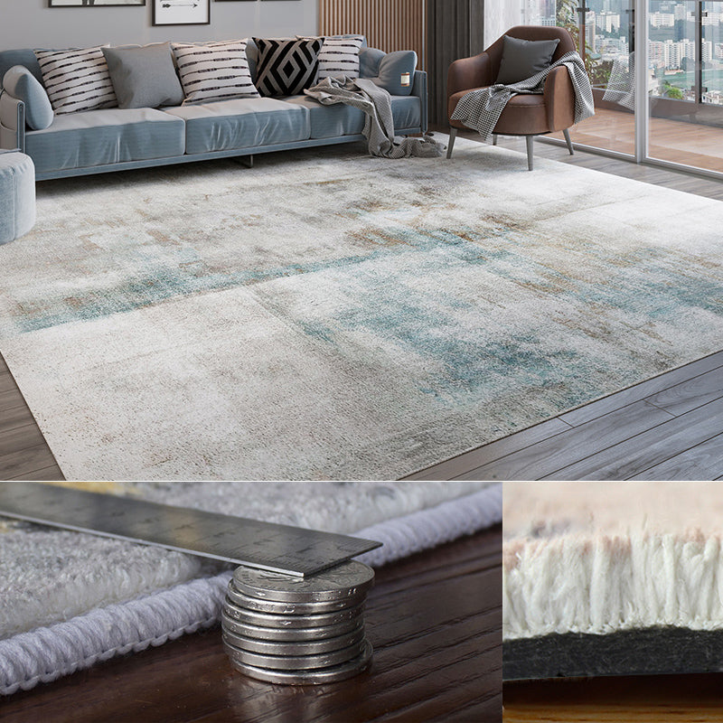 Casual Luxe Rug Multi Color Abstract Printed Area Rug Anti-Slip Stain-Resistant Washable Carpet for Decor Light Blue Clearhalo 'Area Rug' 'Rug' 2215559