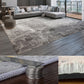 Casual Luxe Rug Multi Color Abstract Printed Area Rug Anti-Slip Stain-Resistant Washable Carpet for Decor Dark Gray-White Clearhalo 'Area Rug' 'Rug' 2215561