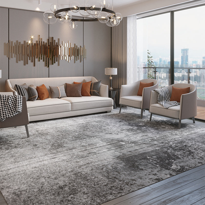 Casual Luxe Rug Multi Color Abstract Printed Area Rug Anti-Slip Stain-Resistant Washable Carpet for Decor Dark Gray Clearhalo 'Area Rug' 'Rug' 2215564