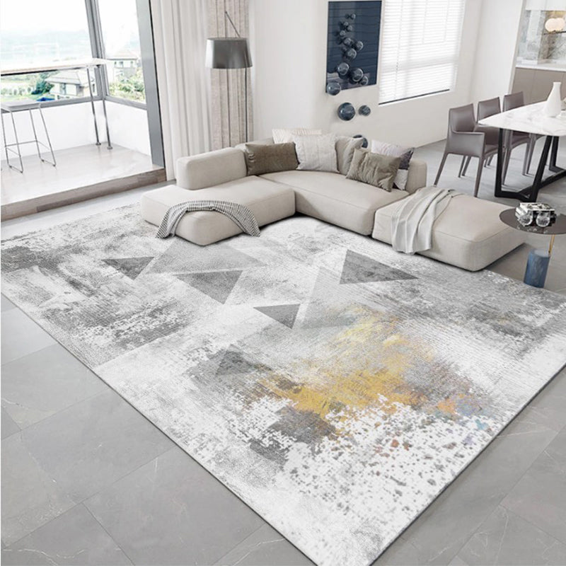 Casual Luxe Rug Multi Color Abstract Printed Area Rug Anti-Slip Stain-Resistant Washable Carpet for Decor Grey Clearhalo 'Area Rug' 'Rug' 2215566
