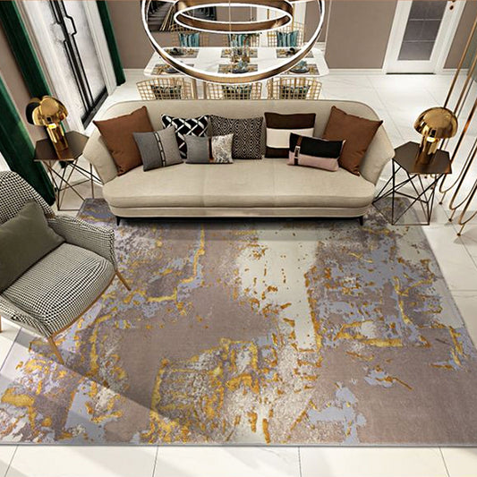 Multi-Color Novelty Rug Cotton Blend Abstract Printed Area Rug Pet Friendly Machine Washable Carpet for Decor Clearhalo 'Area Rug' 'Rug' 2215568