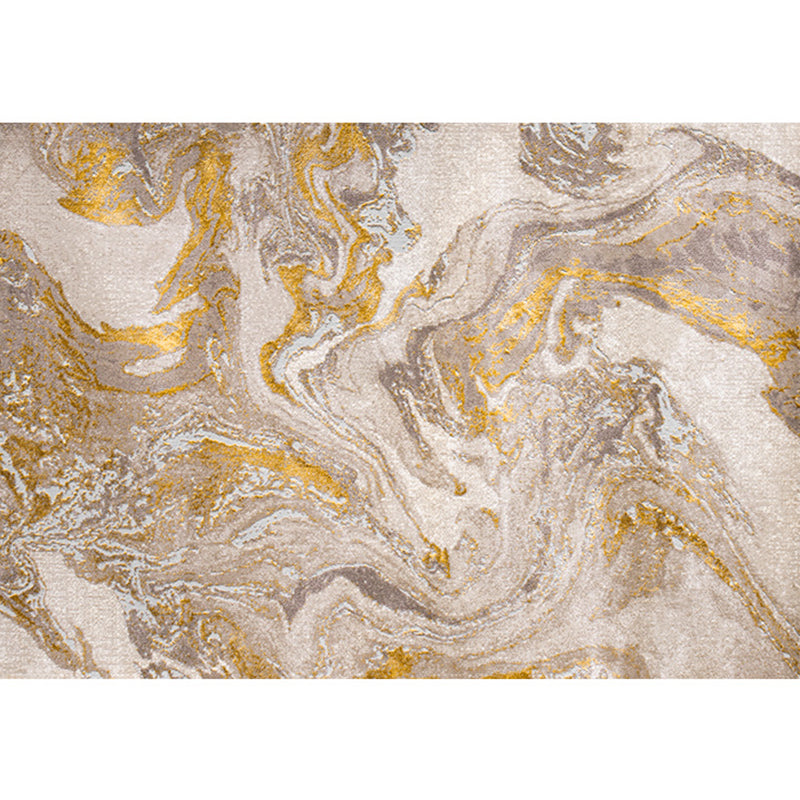 Multi-Color Novelty Rug Cotton Blend Abstract Printed Area Rug Pet Friendly Machine Washable Carpet for Decor Gold Clearhalo 'Area Rug' 'Rug' 2215578