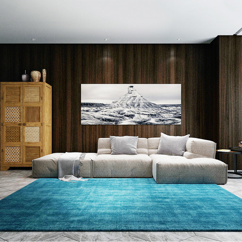 Luxe Home Decoration Rug Multi Color Solid Color Carpet Cotton Blend Non-Slip Backing Washable Rug Clearhalo 'Area Rug' 'Rug' 2215601