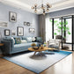 Minimalist Transitional Rug Multi Color Cotton Blend Carpet Anti-Slip Backing Machine Washable Area Rug for Parlor Blue Clearhalo 'Area Rug' 'Rug' 2215608